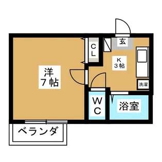 フォンテーヌ沼袋【1階】の間取り