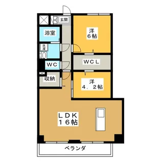 PLACIDES【3階】の間取り