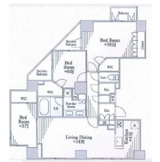 CAVANA+南青山【9階】の間取り