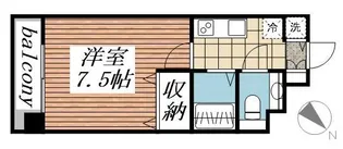 メゾン・ド・ヴィレ渋谷【8階】の間取り