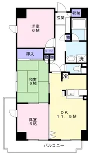 パウロニアビューコート【7階】の間取り