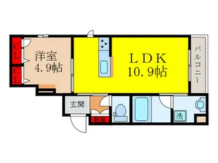 シャ-メゾンシャルマン【2階】の間取り