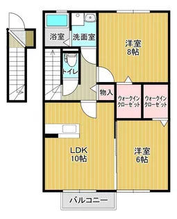 山形県上山市松山2【アパート】の間取り