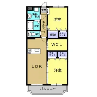 La vie belle Takeda【2階】の間取り