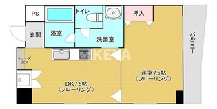 第2タナカハイツ【4階】の間取り