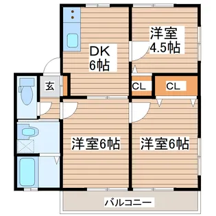 メゾン光【2階】の間取り