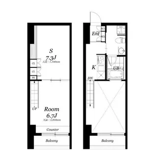 リブシス浦和【7階】の間取り
