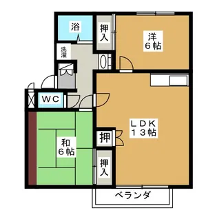 ピュアハーツ97【2階】の間取り