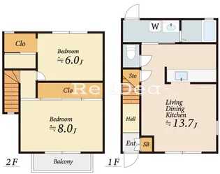 東京都日野市平山4【一戸建】の間取り