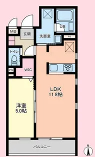 マイエス櫛引【1階】の間取り