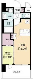 セレニテ阿波座ミラク【12階】の間取り