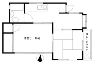 ハウスクレッセント【2階】の間取り