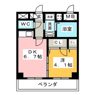 リバヴィラージュ【3階】の間取り