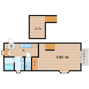 WISH愛子東【2階】の間取り