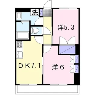 フローラモア綾瀬【2階】の間取り