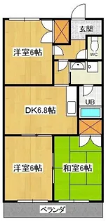 エステートKAMIYA【3階】の間取り