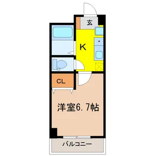 コーディアルハウス広瀬町【4階】の間取り