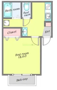 リヒトハイム富沢【1階】の間取り