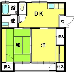 コスモハイツM【1階】の間取り
