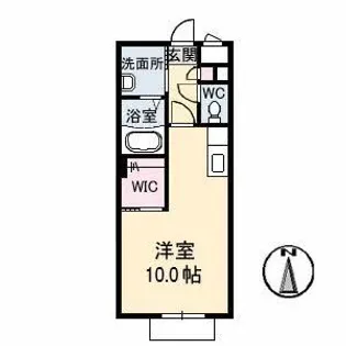 フレール山北【1階】の間取り
