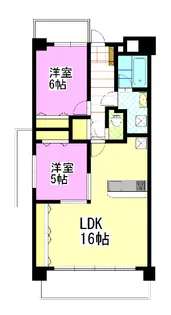 クレール西市【5階】の間取り