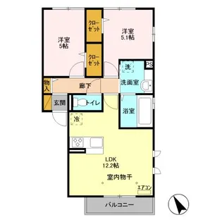 ファンディーナ【3階】の間取り