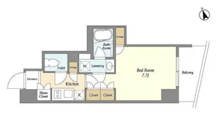 スタイリオ品川大井パークフロント【2階】の間取り