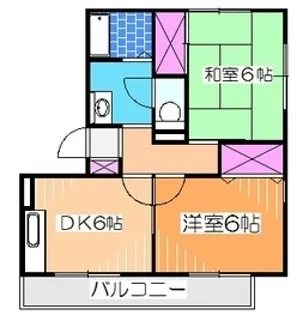 ハイカムール梅寿【3階】の間取り
