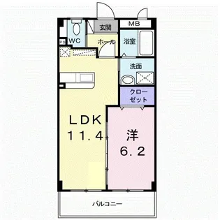 クール グラン ヒガ【3階】の間取り