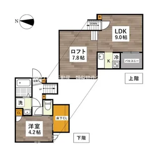 ADC南高江【1階】の間取り