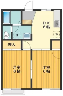 グランメールオオイシ【1階】の間取り