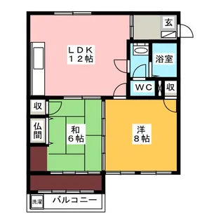 マウンティンやかた II【3階】の間取り