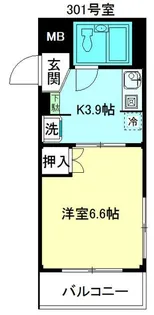 アービスタカノ【3階】の間取り