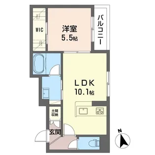 ベルグリシーヌ【2階】の間取り