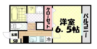 シャトー弁天参番館【9階】の間取り
