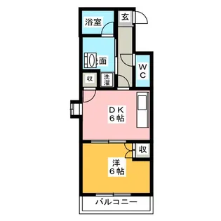 タウンコート人宿町【11階】の間取り