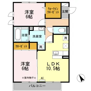 プリマヴェーラ【1階】の間取り