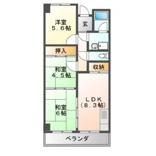 エムテック藤井寺【2階】の間取り