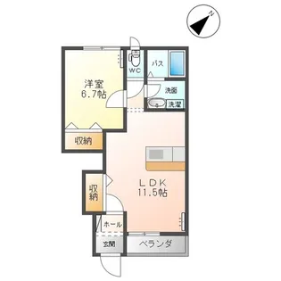 ハピネス・パーク【1階】の間取り