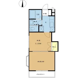 パインコートI【2階】の間取り