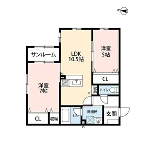 シャンドラ【2階】の間取り