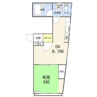 ビューハイツII【3階】の間取り