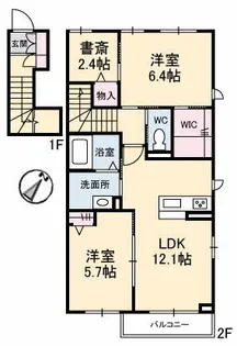 シャーメゾン瀬戸【2階】の間取り
