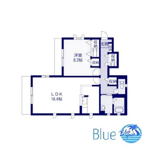 グランドアムールII【1階】の間取り