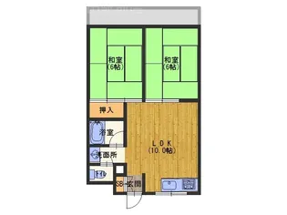 WESTヒルズ門真【4階】の間取り