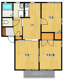 パルクメゾンA【2階】の間取り