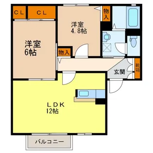 ファミールコーポSKII【2階】の間取り