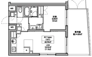 ASTILE世田谷松原【1階】の間取り