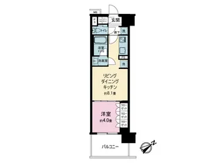 プレシス相模原レジデンス【3階】の間取り