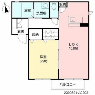 サミーユI【2階】の間取り